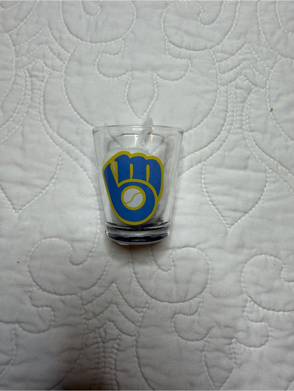 Milwaukee Brewers Baseball Shot Glass